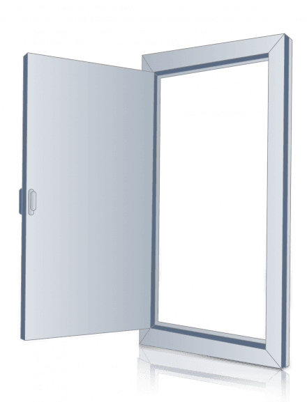 Formas de apertura puertas PVC Kömmerling
