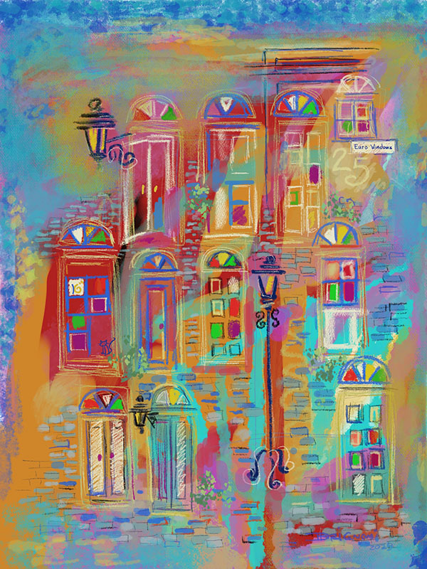 Euro Windows comisiona una serigrafía conmemorativa de su 25 aniversario a la artista Puerttorriqueña Ivelisse Brignoni.